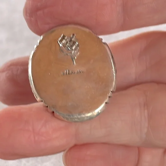 Lapis & Sterling Earrings - Picture 4 of 4